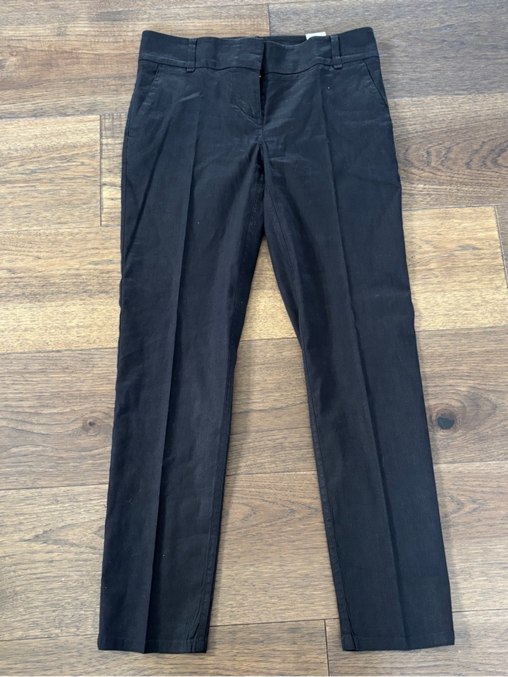 Tommy Bahama Women's Linen Blend Straight Leg Trouser Pants Black Size 0